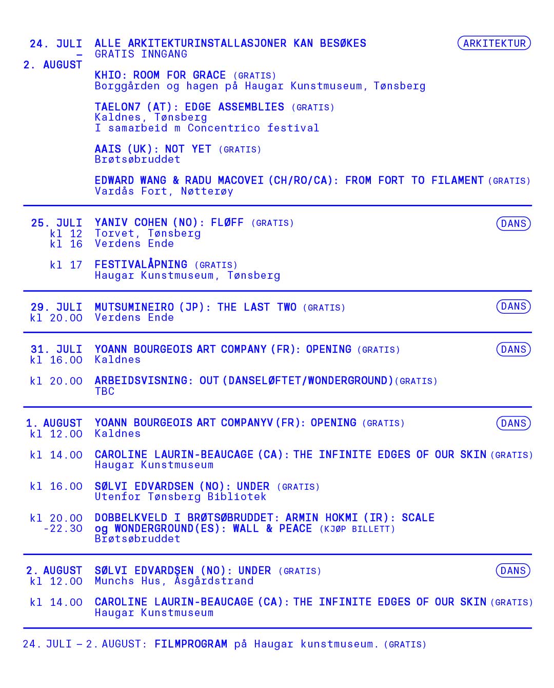 Program for Færderbiennalen 2026